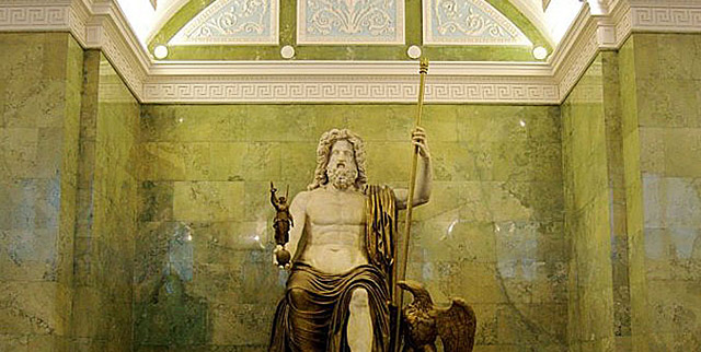 Το Χρυσελεφάντινο Άγαλμα του Δία στην Ολυμπία